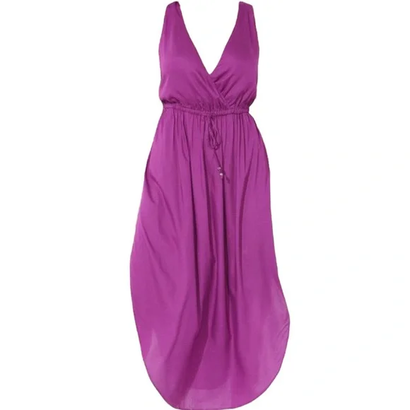 Swimsuits for All Women’s Surplice Coverup Maxi Dress 14/16 - Picture 1 of 10